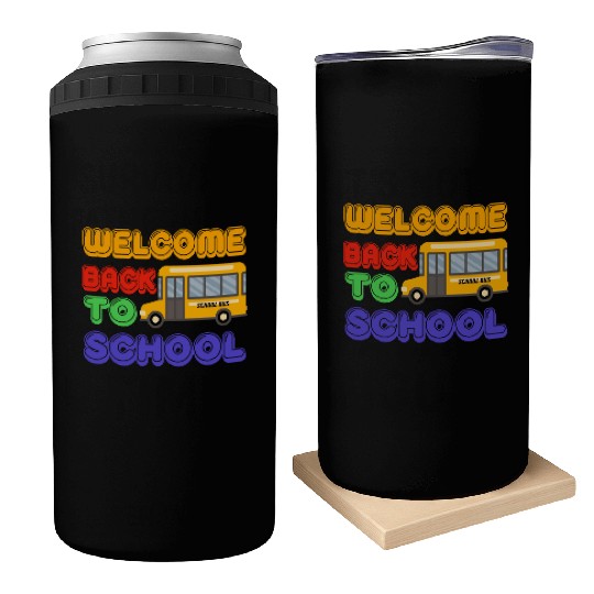 Welcome back to school bus Can Coolers