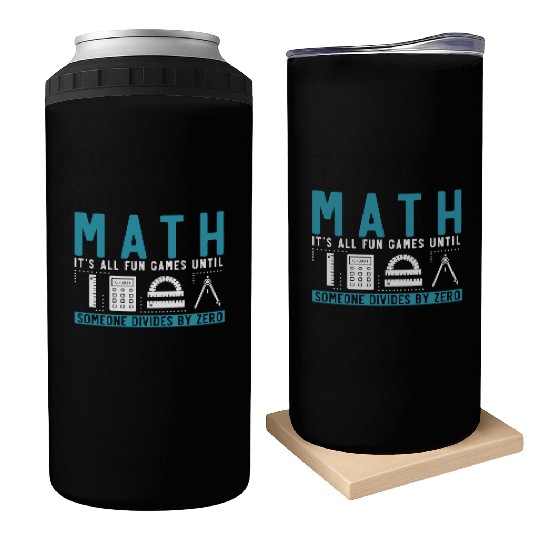 Math Teacher Pun Mathematics Joke Can Coolers