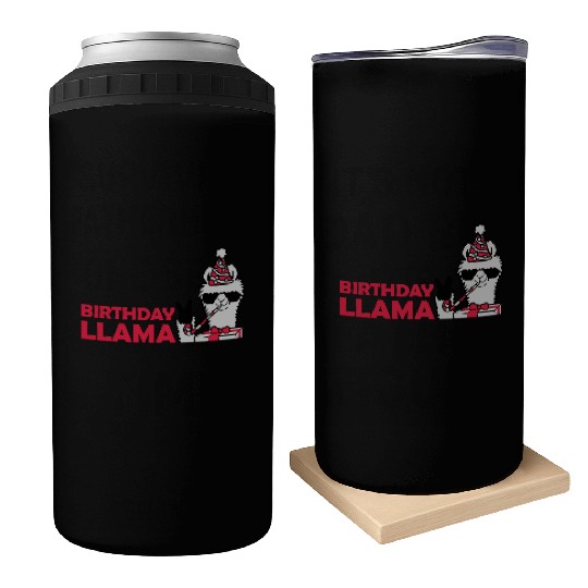 Birthday Llama No Drama Can Coolers