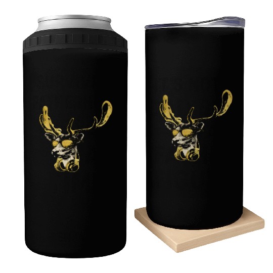 Deer DJ Bling. Cool and Funny Music Animal With Can Coolers