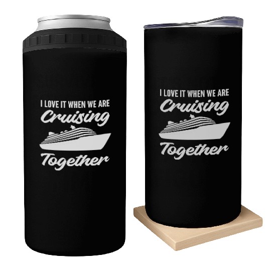 Cruising Together Husband and Wife Gift Can Coolers