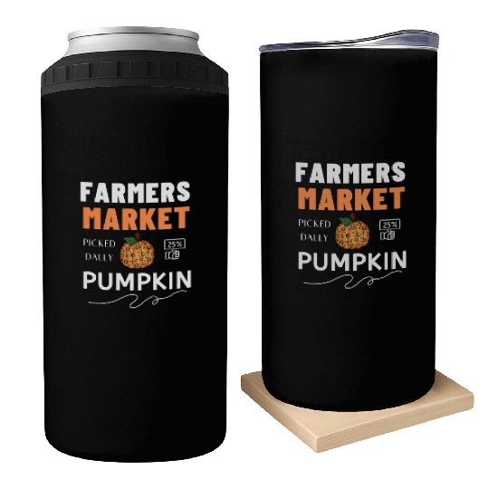 Farmers Market Pumpkin Can Coolers