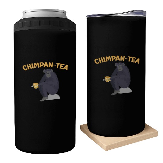 Chimpantea Chimpanzee Monkey Animal Zookeeper Can Coolers