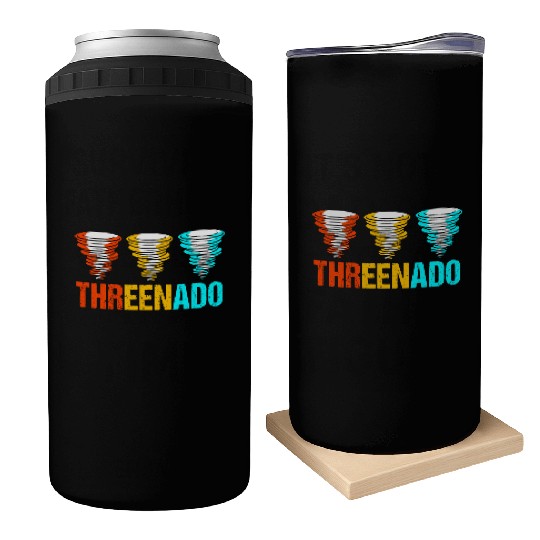 3rd Birthday Threenado Birthday Tornado Can Coolers