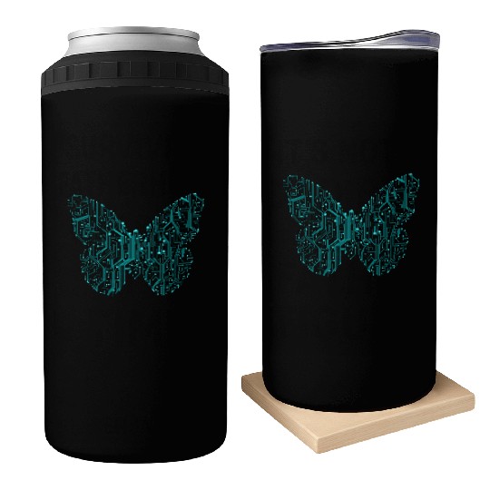 Cyberpunk Butterfly Can Coolers