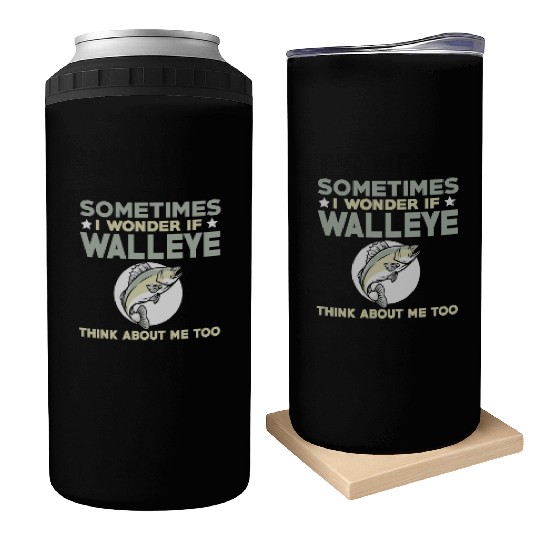 Funny Walleye Fishing Lover Can Coolers