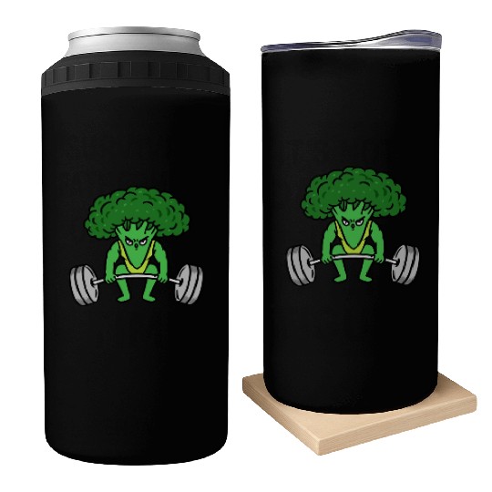 Weightlifting Broccoli For Broccoli Lover Can Coolers