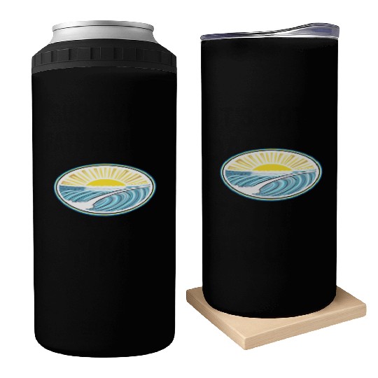 Surf Sunrise Oval Can Coolers