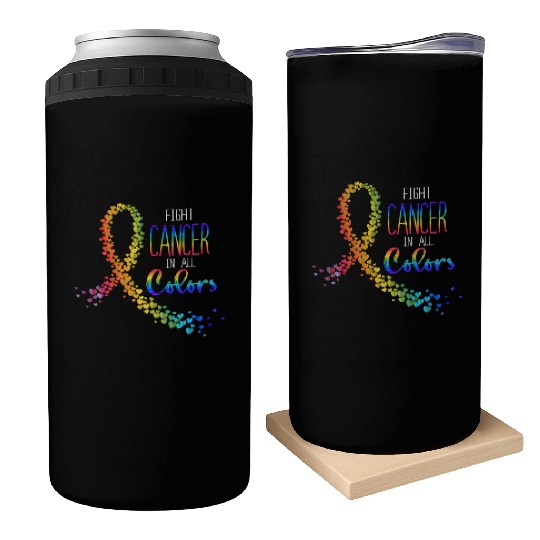 Cancer Sucks In Every Color Fighter Fight Support Can Coolers