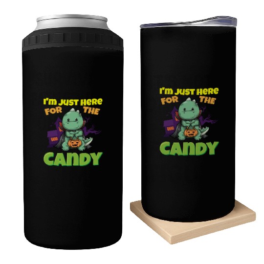 I'm Just Here For The Candy Scary Halloween Beast Can Coolers