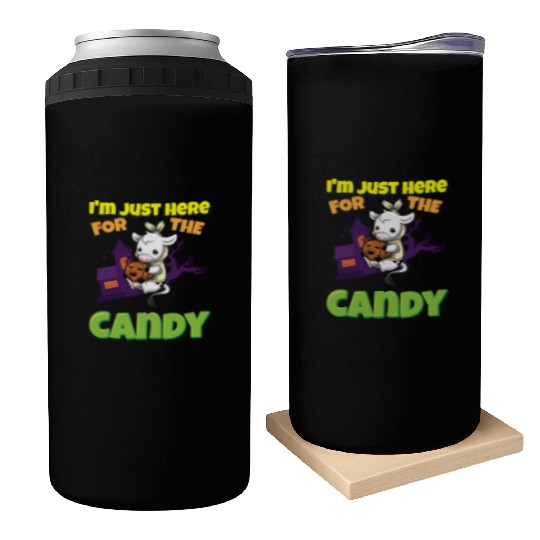 I'm Just Here For The Candy Scary Halloween Beast Can Coolers