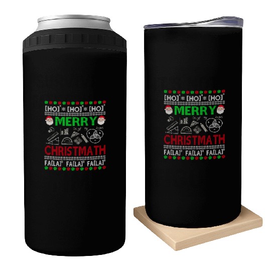 Christmas Math Teacher Can Coolers Ugly Christmas Math