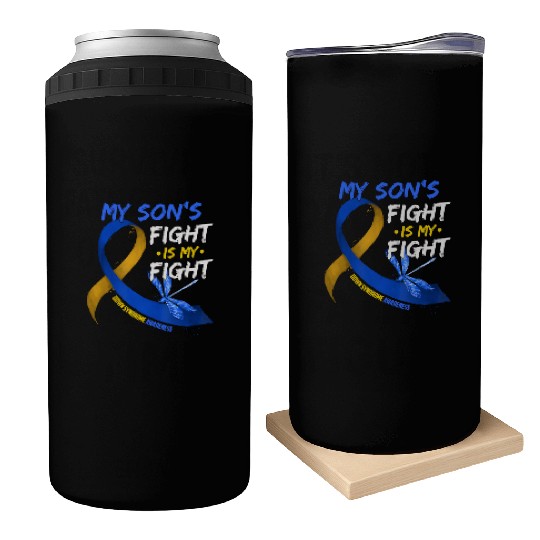 My Son s Fight Is My Fight Down Syndrome Awareness Can Coolers