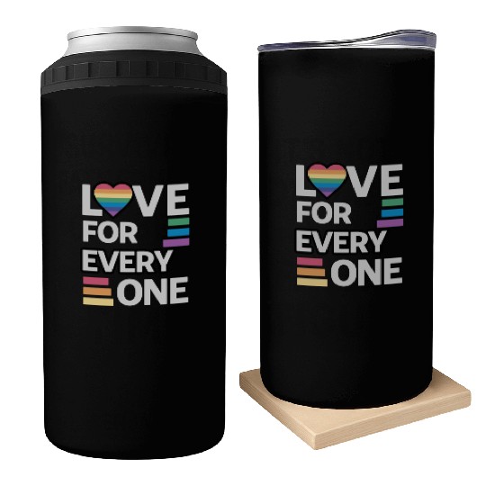 Rainbow unisex love for everyone Can Coolers