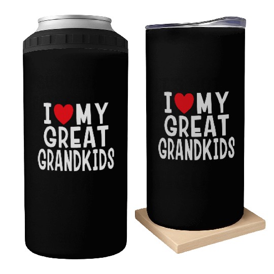 I Love My Great Grandkids Family Love Grandma Gran Can Coolers
