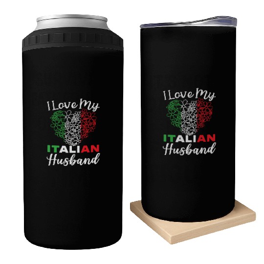 I Love My Italian Husband Europe Country Italy Can Coolers