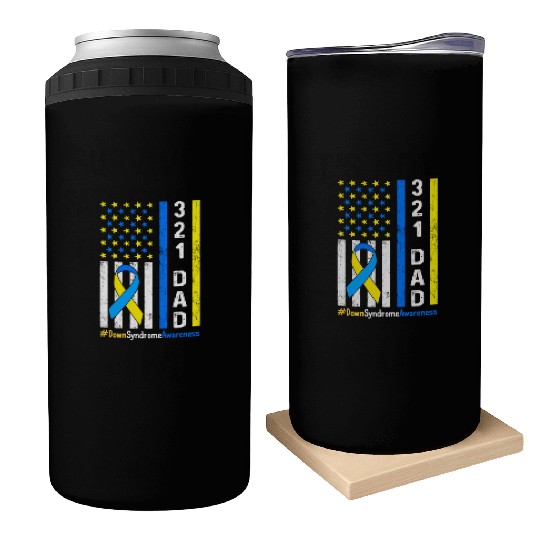 321 Dad Down Syndrome Awareness Can Coolers