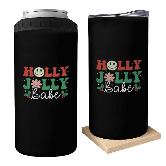 Holly Jolly Babe Can Coolers