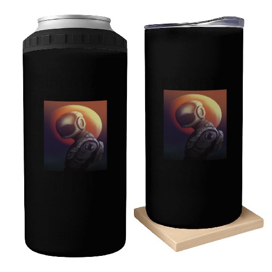 Space astronaut science planets astronomy design Can Coolers