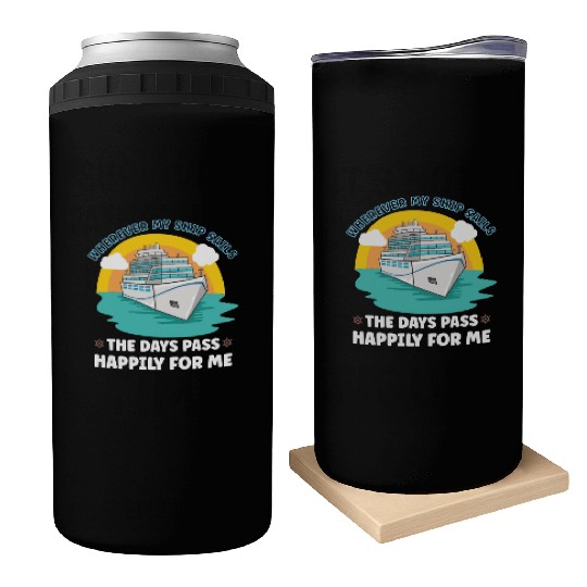 Boating Boat Captain Cruise Ship Cruising Yacht Can Coolers
