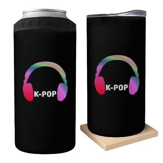 Kpop Merch Korean Pop Music K-Pop Style Headphones Can Coolers