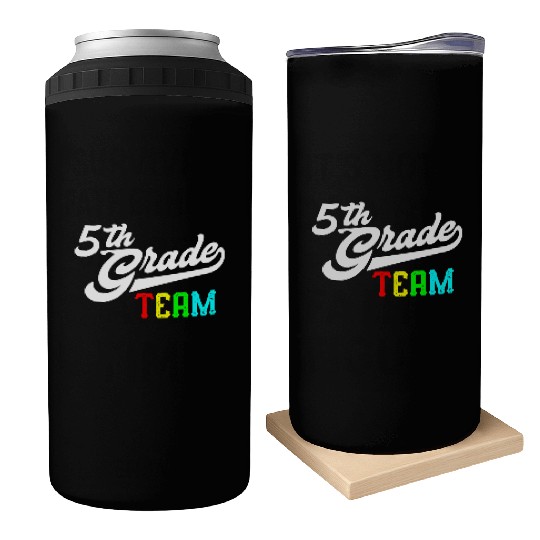 5Th Grade Team Baseball Style Teacher Team Can Coolers