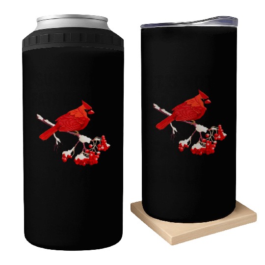 Awesome Red Cardinal Birds Gift Nature Lover Funny Can Coolers