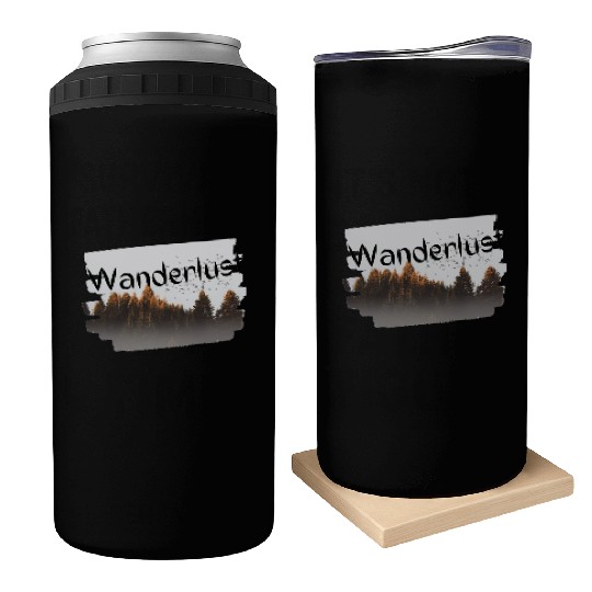 Wanderlust design Can Coolers