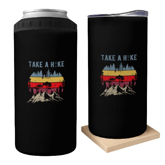 Hiking Nature Hike Hiker Outdoor Funny Take a Hike Can Coolers