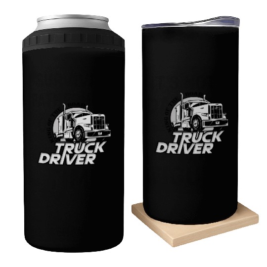 Truck driver, King of the road Can Coolers