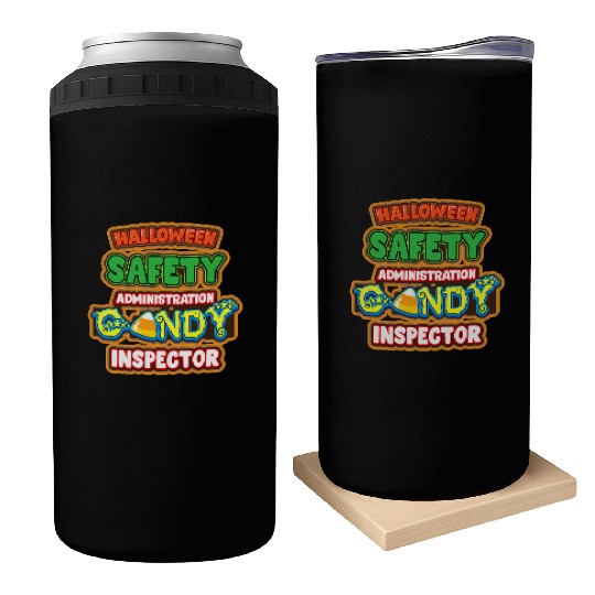Halloween Costume Halloween Safety Candy Inspector Can Coolers
