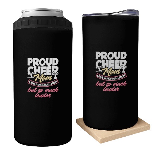 Proud Cheer Mom Cheerleading Mom Gift Can Coolers