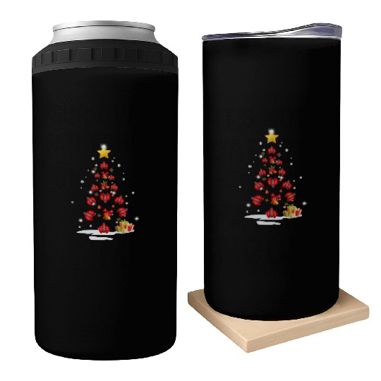 Lady Bug Christmas Tree Lady Bug Xmas Funny Gift Can Coolers