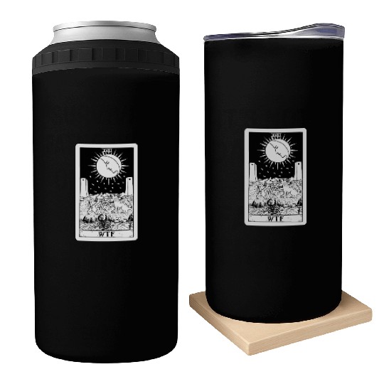 WTF - The Moon Tarot Card Can Coolers