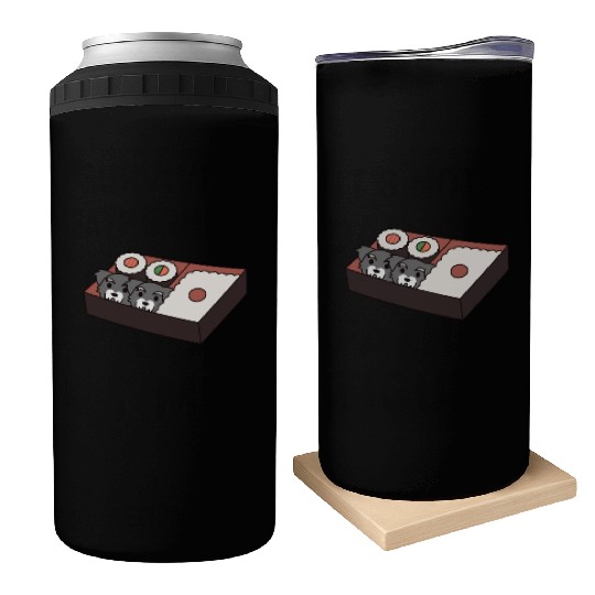 Sushi Bento Box Schnauzer Can Coolers
