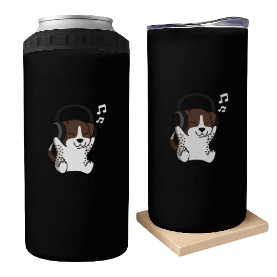 Music Lover German Shorthaired Pointer Can Coolers