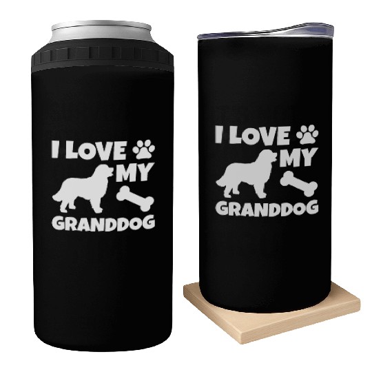 I Love My Granddog Bernese Mountain Dog Can Coolers
