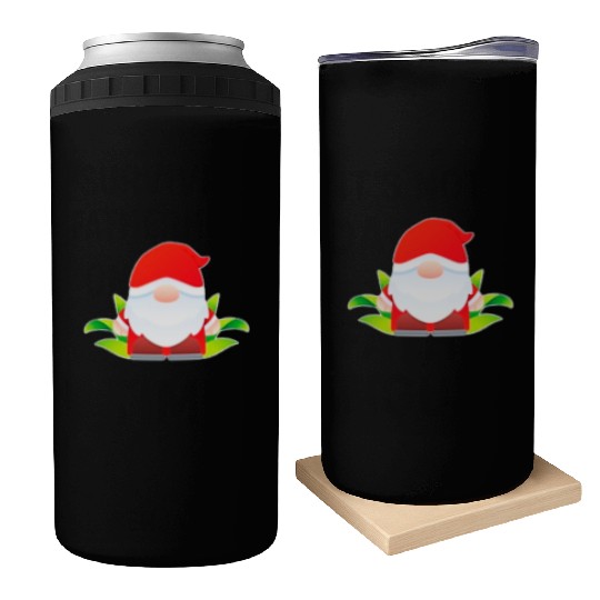 Christmas Cute Gnomes Can Coolers