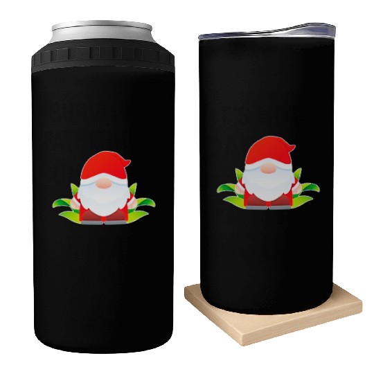 Christmas Cute Gnomes Can Coolers