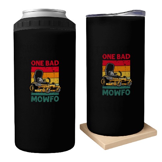 One Bad Mowfo - lawn mowing Can Coolers