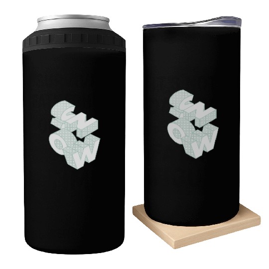 Snow Christmas Snowflake Gift idea Winter Letter Can Coolers