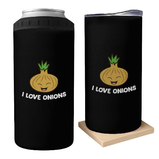 Onion - I love onions Can Coolers
