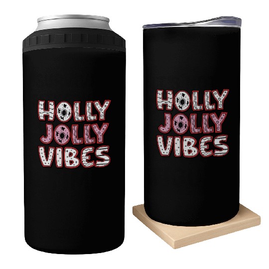 Holly jolly vibes Can Coolers