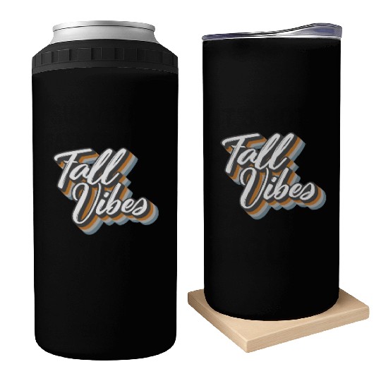 Halloween Theme Fall Vibes Coffee Lover Mug Gift, Can Coolers