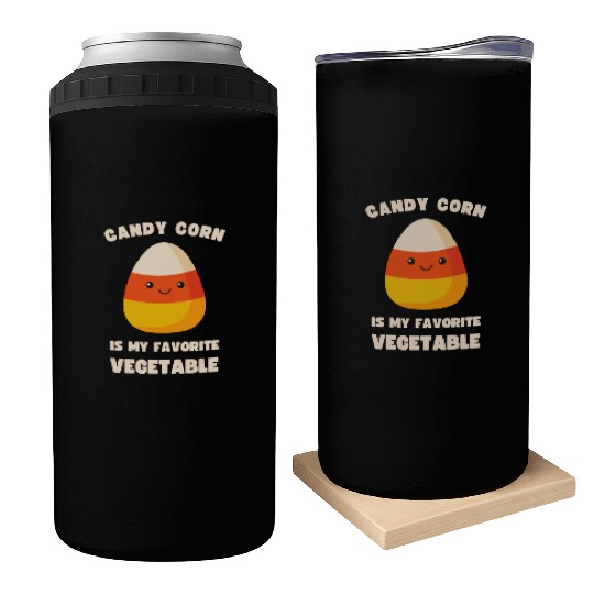 LAZY COSTUME CANDY CORN IS MY FAVORITE VEGETABLE Can Coolers