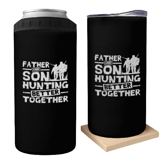 Father And son Hunting Better Together Can Coolers