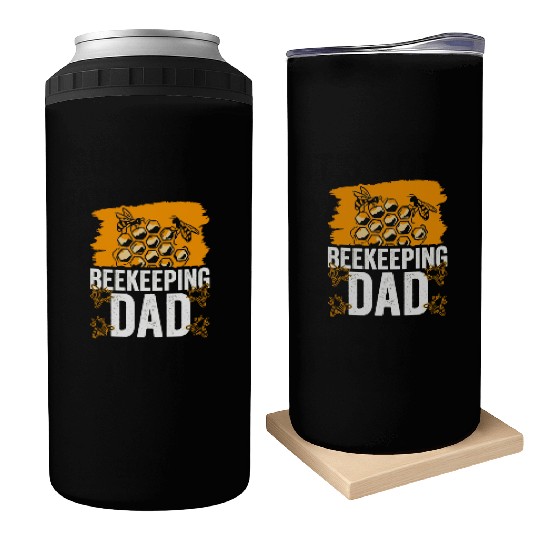 Beekeeping Dad Bee Honeybee Beekeeper Hobby Can Coolers