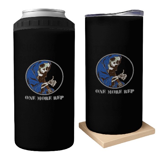 Grim Reaper Weightlifting Gym Workout Humor Can Coolers