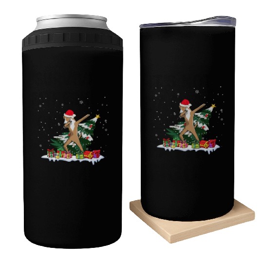 Great Dane Christmas Dabbing Santa Xmas Pajama Can Coolers