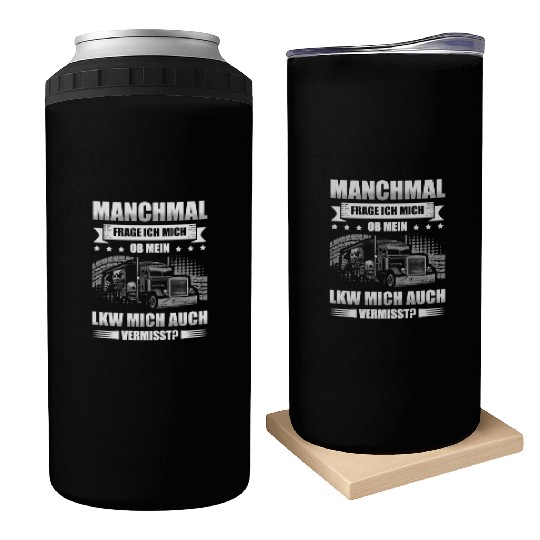 Trucker Men Truck Long Distance Driver Truck Can Coolers